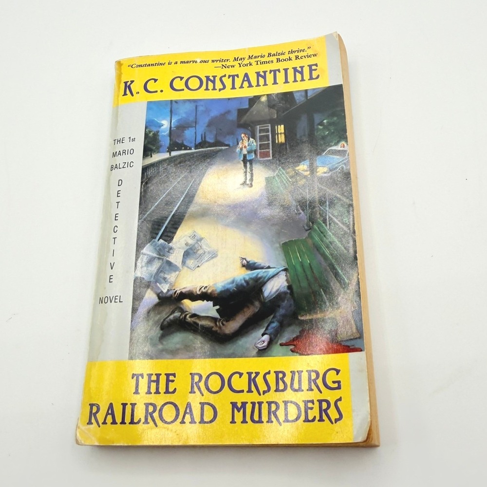 K.C. Constantine The Rocksburg Railroad Murders 1987 Godine Vintage Paperback